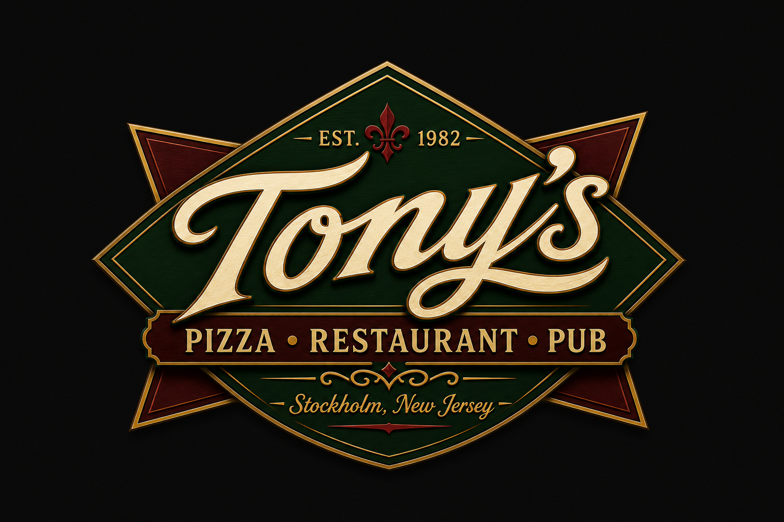 Tony's Restaurant Pizza & Pub — Est. 1982 — Stockholm, New Jersey